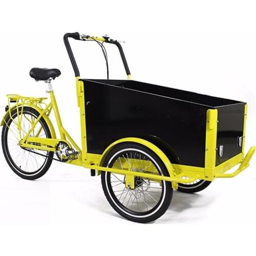 Pedal electric cargo bike /cargo tricycle for family with three wheels