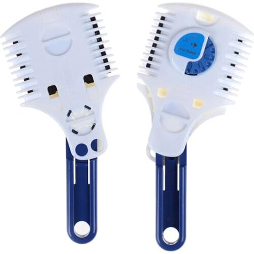 Cutter Razor Comb Manual Bangs Thinner Double-sided Blade Hair Comb Styling Free 2 Blade Professional Adjustable Shaving Comb