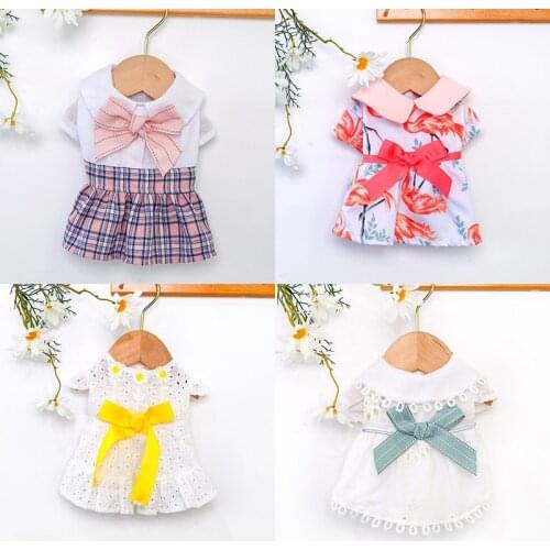 Luxury Puppy Cat Dog Wedding Princess Dress Skirt Summer Pet Clothes for Small Dogs Mascotas Clothing Yorkshire Maltese Dresses