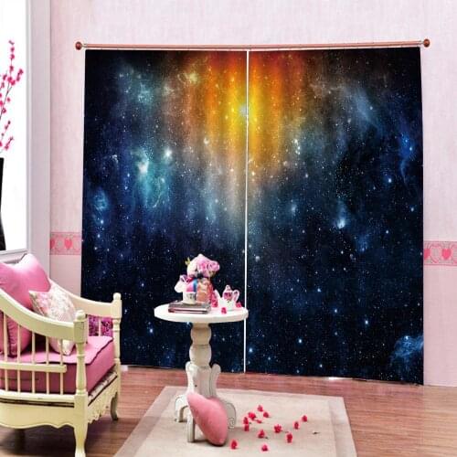 Luxury Blackout 3D Window Curtains For Living Room Bedroom blue curtains Blackout curtain