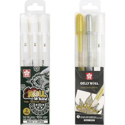 Sakura Gelly Roll Classic Highlight Pen Gel Ink Pens Bright White Pen Highlight Markers Color Highlighting