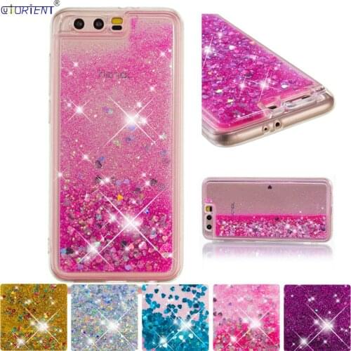 For Huawei Honor 9 Glitter Dynamic Liquid Quicksand Beautiful Phone Back Cover Honor9 STF-L09 STF-L09S Cute Silicone Bumper Case