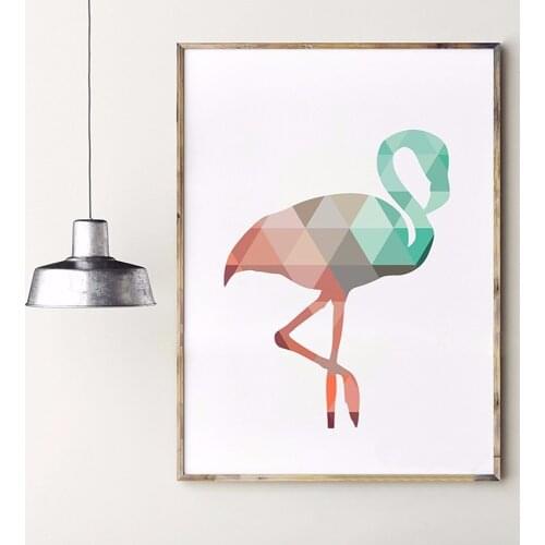 Nordic Poster Posters And Prints Canvas Painting Pictures Geometric Animals Giclee Print Wall Pictures For Home Decoration