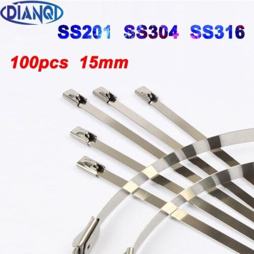 SS 201 304 316 100pcs 4.6mmx450mm Self-Locking Stainless Steel Zip Cable Tie Lock Tie Wrap