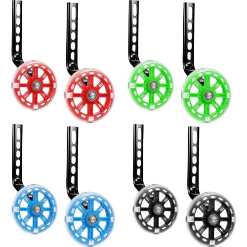 Training Wheels, Flash Mute Kids Bicycle Training Wheels Set, Suitable for 12 14 16 18 20 inch Including Mounted Kit