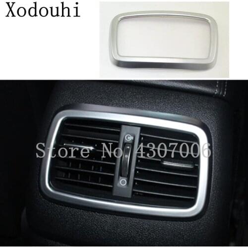 Car Styling body ABS Chrome garnish cover trim rear Air conditioning Outlet Vent hoods 1pcs For Kia Sorento 2015 2016 2017