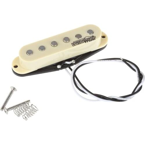 Wilkinson LOW GAUSS Vintage Tone Ceramic Single Coil Pickup for Strat Style Guitar Bridge,Ivory