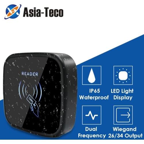 Ip65 Waterproof RFID Card Reader Wiegand 26 output Access Control Slave Reader Security 125KHZ 13.56MHZ EM ID Card Reader