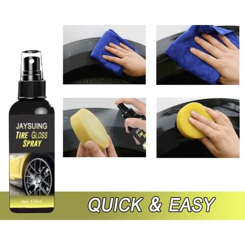 Plastic & Trim Restorer - Shines & Darkens Worn Out Plastic, Vinyl & Rubber Surfaces - Protects Cars & Motorcycles From Rain