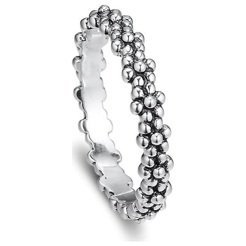 Authentic 925 Sterling Silver Ring of Daisies Sterling-Silver-Jewelry Flower Wedding Rings for Women Fine Jewelry anillos