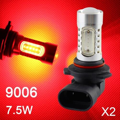 2X Foglight DRL Lamp Accessories Set For Vehicle LED Fog Light Driving 7.5W HB4 9006 9006HP 9006XS Bulb Projector Trim