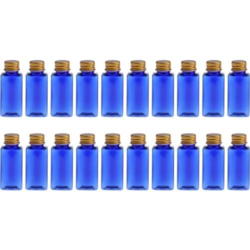 20pcs 30ml Empty Bottles Refillable Retangle Liquid Bottles Soft Squeeze Makeup Cream Tube for Travel