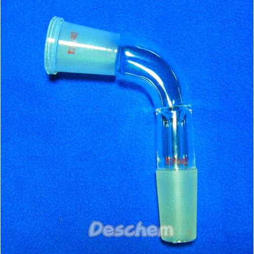 24/40,Glass Adapter,Glass Bend Connecting Tube,105 Degree Lab Glassware