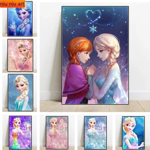 DIY Disney Frozen Princess Full Diamond Embroidery Diamond Mosaic Diamond Painting Cross Stitch Kits Home Decoration Christmas