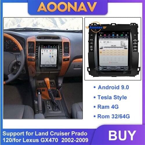 2din android car radio multimedia player for Land Cruiser Prado 120/for Lexus GX470 2002-2009 car autoradio GPS navigation