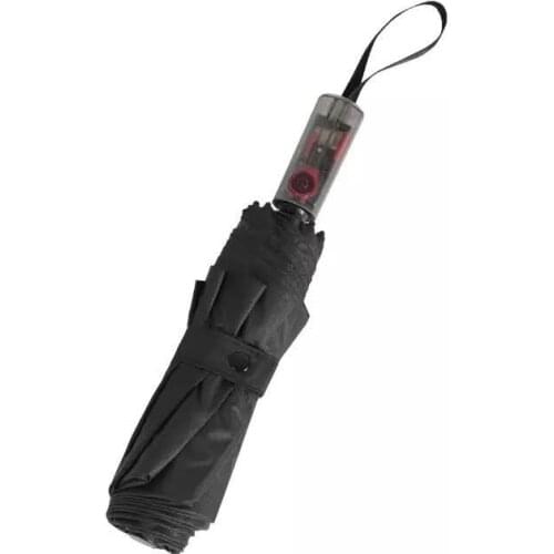 Konggu Automatic Sunny Rainy Umbrella 23 inch Red And Black Technology Version Mechanical Anti-rebound Automatic Umbrella