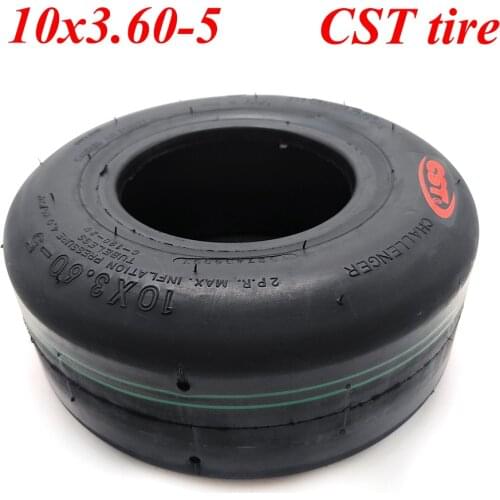 10x3.60-5 Tubeless Tire Go Kart Drift Tyre CST Smooth Racing Kart Racing Tires Accessories