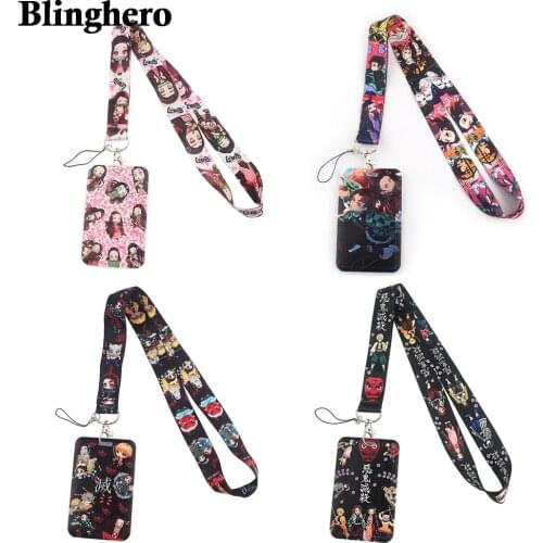 CB173 Caroon Anime Ghost Neck Strap Lanyards Keychain Holder ID Card Badge Holder Pass Hanging Rope Lariat Anime Lovers Gift