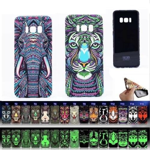Luxo Matte TPU Case for Samsung S20 Note 10 9 8 S10 S10e S9 S8 Plus A50 iPhone 12 11 Pro Max XS XR soft Animal Pattern Cover