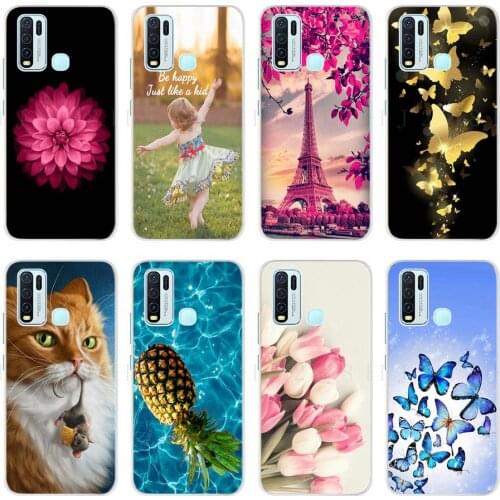 For Vivo Y20 Case Cover For Vivo Y20i Y51S Y30 Y50 Y70S New Fashion Soft Slicone TPU Back Cover Phone Case For Vivo Y20 i Fundas