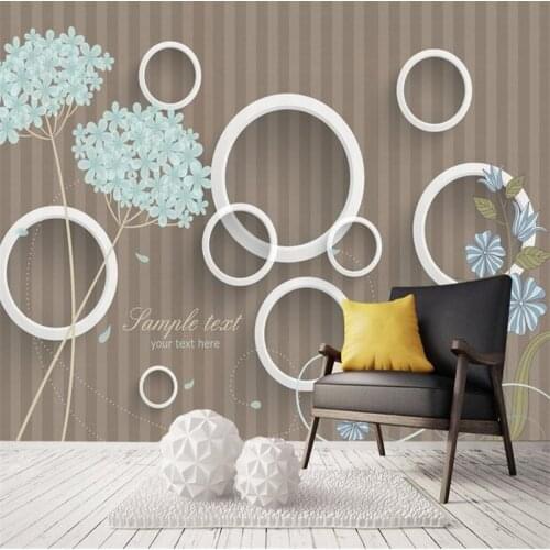 Home Decor Photo Wallpaper 3 d Simple Style Wall Picture Living Room Bedroom Hotel Wall Mural Dandelion Wallpaper for Girls Boys