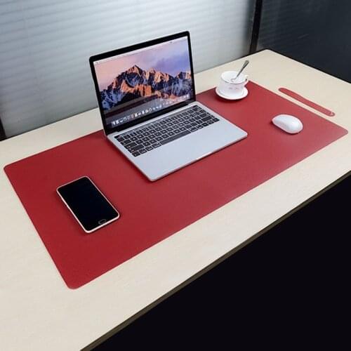 60*30cm Double-Sided Leather Mouse Pad Portable Desktop Mat Water-Proof Non-Slip Desk Set Office Decoration Customizable Size