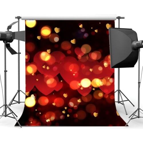 Photography Backdrops Sweet Heart Bokeh Red Glitter Sequins Wedding Background Valentines Day Backdrop
