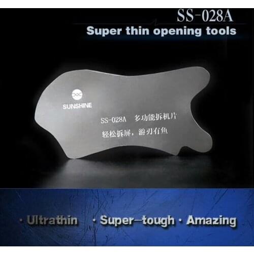 SS-028A Stainless Steel LCD Screen Opening Tool Soft Thin Pry Spudger Disassemble Card for iPhone iPad SmartPhone Opening tools