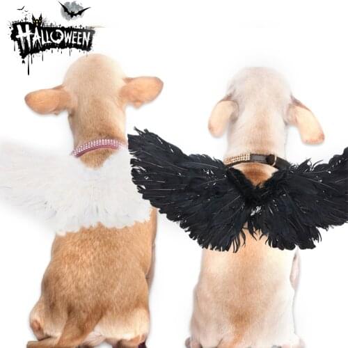 Pet Halloween Costume Funny Cats Cosplay Angel Devil Wings Cat Perfect Costume Props Decorations For Dogs Cats Party Supplies