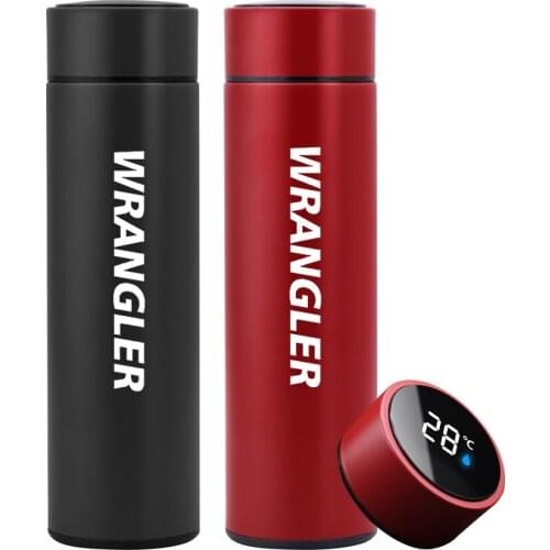 Laser engraving Temperature Display Vacuum Insulated Cup Stainless Steel Travel Coffee Mug Thermos Flask For Jeep wrangler