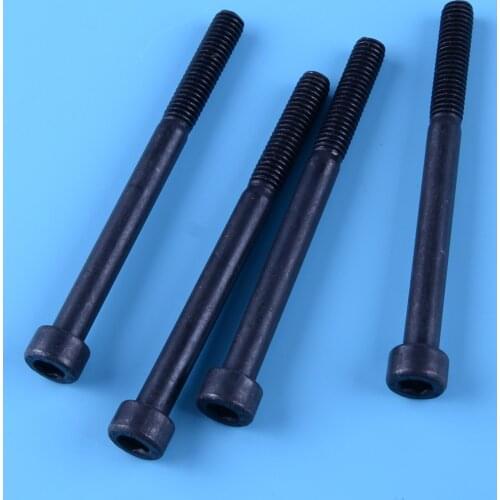 LETAOSK 4Pcs Black Muffler Bolts Fit for JONSERED 2141 2145 2149 2147 2150 2152 2153 Chainsaws 503204587