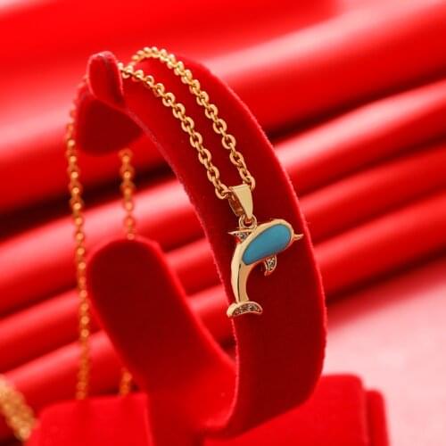 Gligli Small Necklaces For Women/Girl Gold Color Pendant Thin Chain Jewelry Ladies Festival Gift