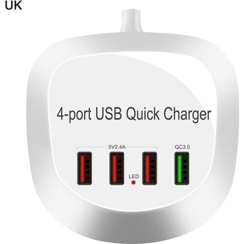 T3+ Usb Plug Multi-port Charger Multifunctional Portable 4-port USB Power Strip Travel Durable Charger Hub