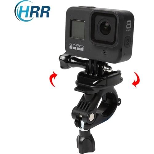 Motorcycle Holder Tube Clip Bicycle Bike Handlebar Mount Bracket for GoPro Hero 9 8 7 6 5 4 DJI OSMO Sports Camera Accessories