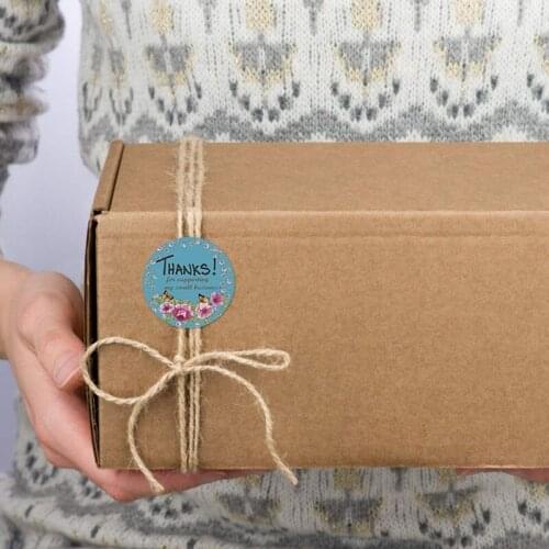 Free shipping 5000pcs Floral Thank You seal label Sticker envelope scrapbooking christmas decoration sticker Stationery