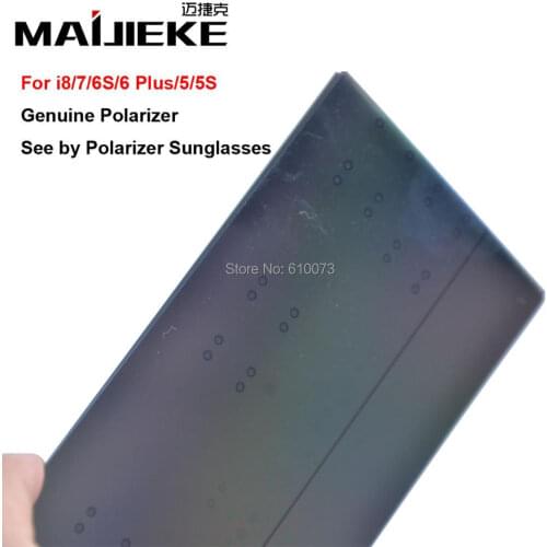 100PCS MAIJIEKE Ori LCD Screen Polarizer film for iPhone 5 5s 6 6s 7 8 plus Polarizing Film See By Ploarizer Sunglasses