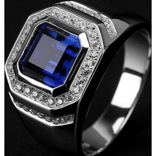 Luxury Mens Fashion Jewelry Accessories 925 Sterling silver Rings for Men Ring