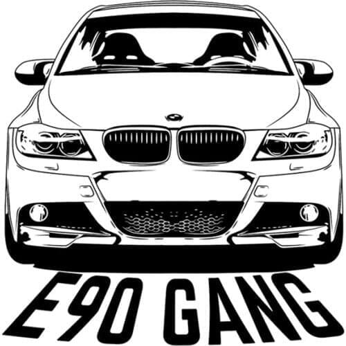 RuleMylife E90 GANG For BMW E90 car stickers decal anime cute car accessories decoration pegatinas para coche