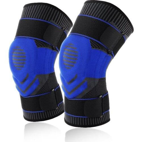 Sports Kneepads Fitness Cycling Shockproof Spring Knee Protector Elastic Knee Brace Support For Running Basketball Rodilleras