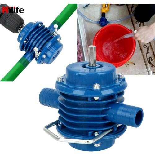 Heavy Duty Self-Priming Hand Electric Drill Water Pump No Power Required Home Garden Centrifugal Pumps Mini