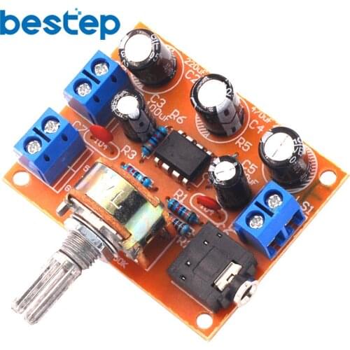 TDA2822 TDA2822M 5W*2 Amplifier Board 1.8-12V 2.0 Channel Stereo Mini AUX Audio Amplifier Module AMP with 50K Ohm Potentiometer