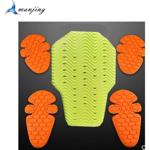 Green Color ATV MX Soft Back Spine Body Protector Motocross Jacket insert Armor Memory Slow Rebound Off Road Protective Gear