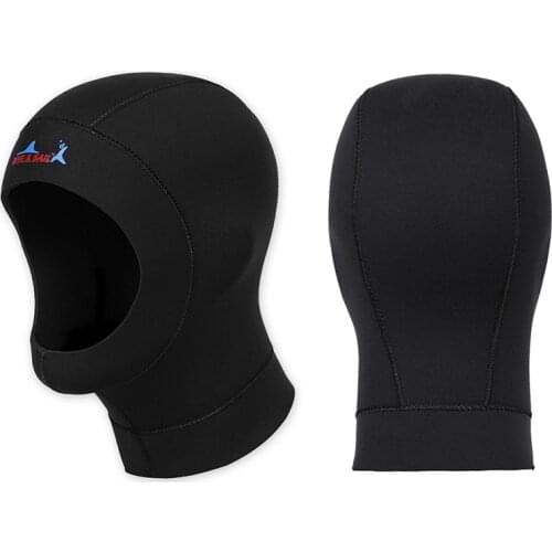 2MM Neoprene diving hat professional uniex NCR fabric swimming cap winter cold-proof wetsuits head cover helmet swimwear 1pc