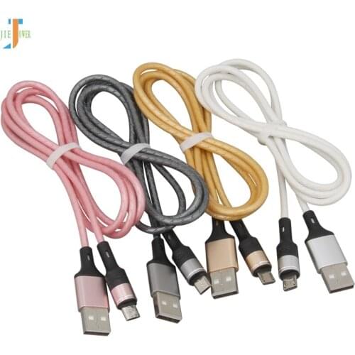 100pcs/lot USB Cable Micro USB Cable 1m Celestial Column Data Sync Charger Charging Cable for Iphone X 8 Samsung S7 Huawei Mate8