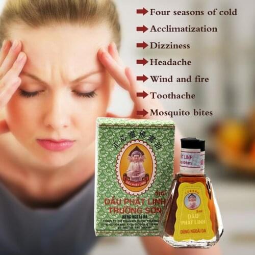 5ml Natural Herbal Buddha Ointment Oil Treatment of headache, toothache and other anti-mosquito bites