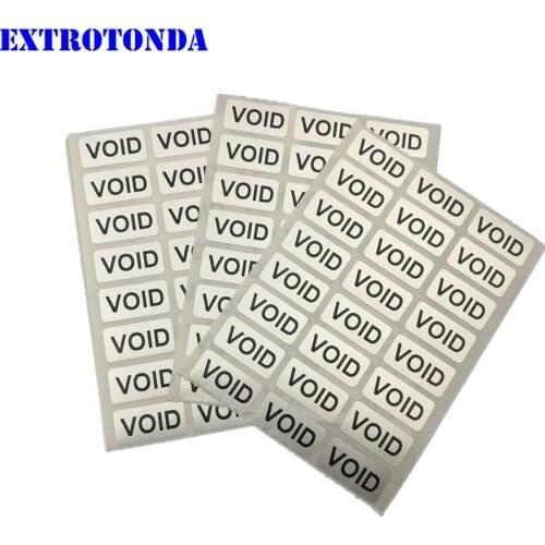 500pcs Warranty VOID Sticker 0.78" x 0.39" ( 20mm x 10mm ) Security Seal Tamper Proof Warranty Void Label Stickers