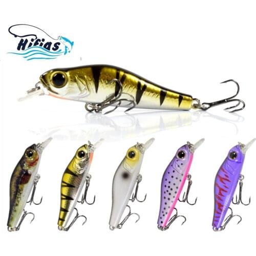 6.8cm/7g Mini Hot Sale 3D Paint Stereo Fish Eye With High Quality Steel Hook Simulation Sinking Mino Fishing Bait
