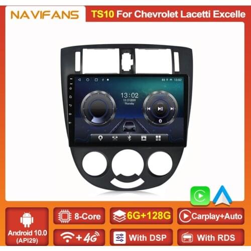 8Cores 2 din Android 11 Car Radio Multimedia Dvd Player GPS Auto Stereo For Chevrolet Lacetti J200 BUICK Excelle Hrv 4G Net DSP