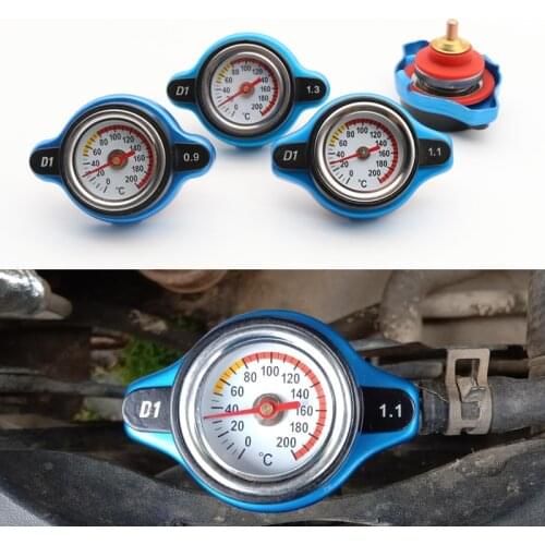 Car Thermostatic Gauge Radiator Cap Tank Cover Water Temperature Gauge Utility Safe 0.9bar/1.1bar/1.3bar Thermost Gauge Radiator