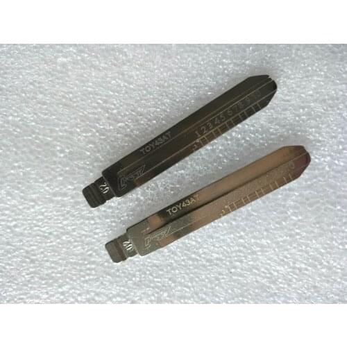 Free Shipping 10pcs/lot NO.02 TOY43AT For Toyota Camry Reitz Engraved Line Key Blade for the shearing